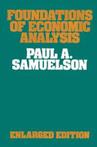 Foundations of economic analysis