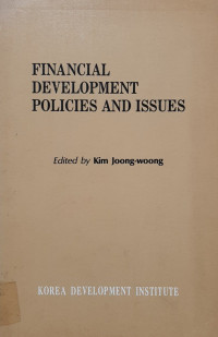 Financial development policies and issues